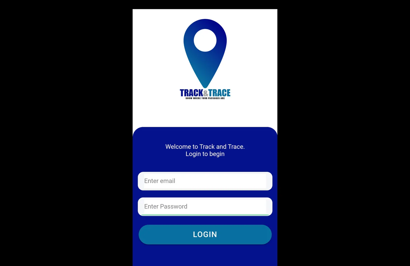 Parcel Tracking & Delivery Platform — interface