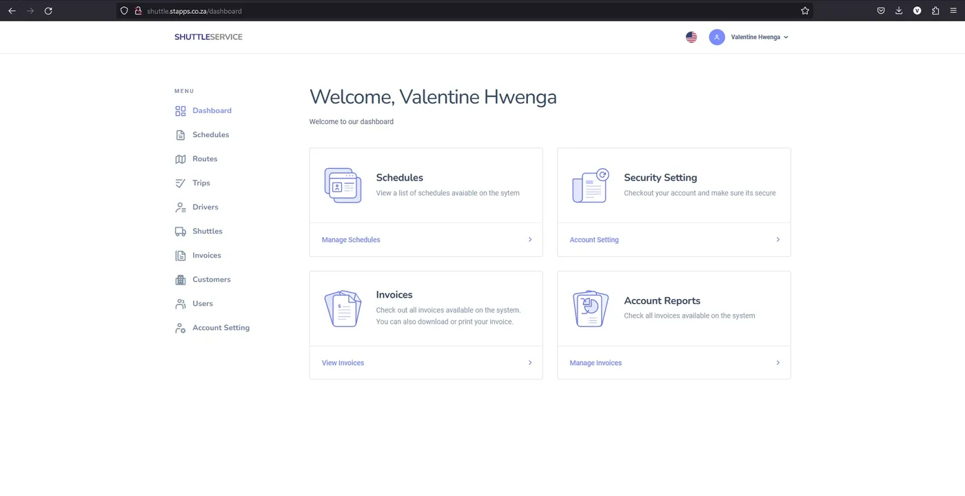 Transport Operations Platform — interface